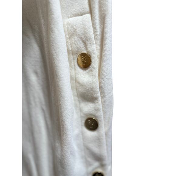 Dudley Stephens White Fleece Short Sleeve Mini Dress - XL - Picture 6 of 8